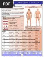 Cuestionario PAIN DETECT | PDF | Dolor