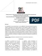 Práctica Número 3 - Efecto de Un Catalizador Sobre La Velocidad de Descomposición Del Permanganato de Potasio en Medio Ácido