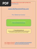 Pro Material Series: Free Placement Preparation Online Course With Free Mock Test Visit