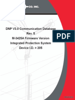 Docs Protocol Protection M-3425A M-3425A DNP3.0 Device Profile Document - Rev 05 (08-11)