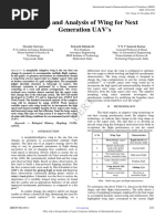 Design and Analysis of Wing For Next Generation Uavs IJERTV3IS110311