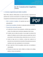 Técnicas y Sugerencias para Hablar en Público