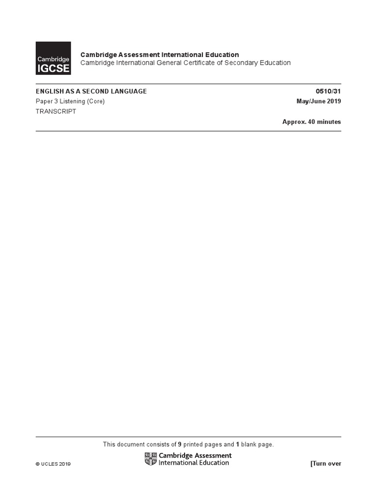 Cambridge International General Certificate of Secondary Education | PDF