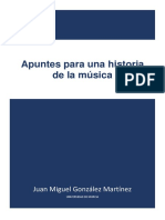 JMGM. Apuntes para Una Historia de La Musica