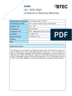 BBE1 Assignment Brief