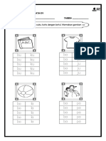 (Lembaran Kerja) K4. Suku Kata KV (SET B)