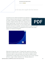 Cómo Calcular La Tasa de Cupón de Los Bonos