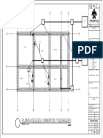 Planta de Ejes, Cimientos y Desagues Andres
