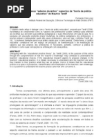 Fernando Zolin Vesz - Os professores e seus saberes docentes