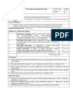 Eee3100 Bio-Signals-And-Image-Processing LTP 1.0 1 Eee3100