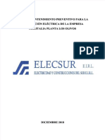 PDF Plan de Mantenimiento Preventivo para La Subestacion Electrica de La Empre DL