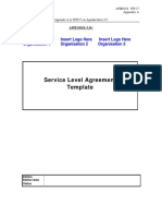 Template Service Level Agreement