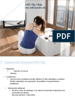 Suspensión Temporal APC y Baja Administrativa de Puntos Adicionales de TV