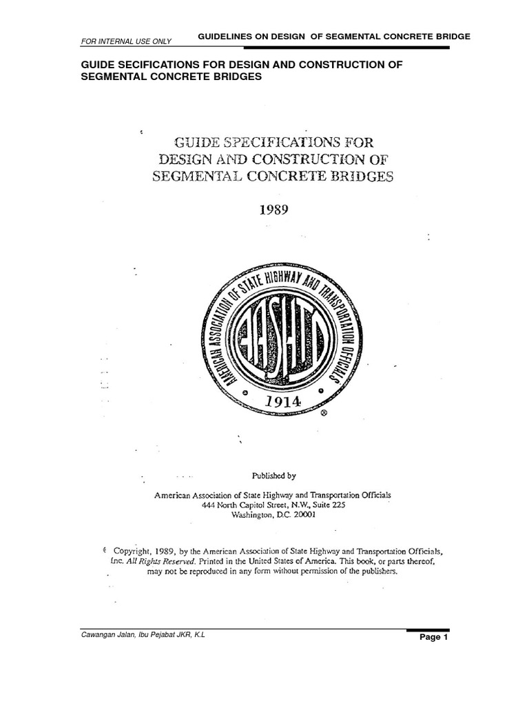 Segmental Concrete Bridge Guidelines | PDF | Prestressed Concrete | Bending