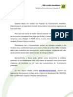 Documentos BB Financiamento Imóvel