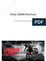 Pulsar 200NS Brochure: International Market