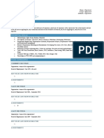 Resume Template - Light Blue - Professional