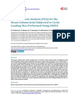 Finite Element Analysis FEA For The Beam-Column Jo