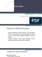 Pertemuan - 3 - Pengertian Model Komunikasi