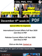 Current Affairs December 4th Week 2020 in PDF - PDF Version 1