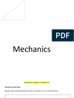 Mechanics: Grade 1, Semester 2