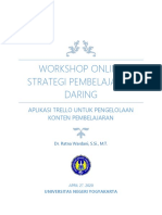 Workshop Online Strategi Pembelajaran Daring