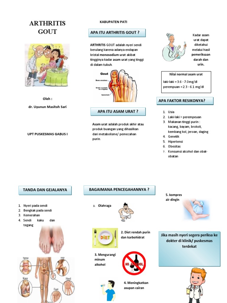 Leaflet Arthritis Gout Pdf