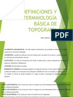 Definiciones y Terminología Básica de Topografía