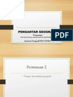 2 prinsip  hakekat geografi