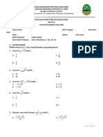 Matematika PAS Kelas IX SMP El-Fitra