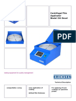 Centrifugal Film Applicator Model 334 Smart Technical Description