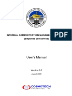 Users Manual - Boc Iams - Employee Self-Service (Ess)