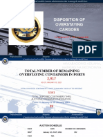 Disposition of Overstaying Cargoes: For The Period 11 To 15th of January 2021