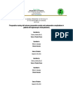 Preoperative Nursing Visit Reduces Preoperative Anxiety and Postoperative Complications in Patients With Laparoscopic Cholecystectomy