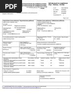 Attestation de Domiciliation Attestation of Domiciliation