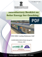 Introductory Booklet On Solar Energy For Coaching Stock