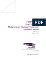 Kaleido-Alto Kaleido-Quad Multi-Image Display Processor: Installation Manual