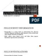 Highway Design Data: Engr. Razon C. Domingo