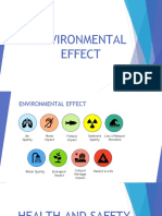 ENVIRONMENTAL EFFECT