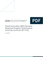 Zen Ecosystems Demand Response Rert Trial Summer 2017 18