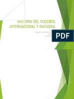 Historia Del Voleibol Internacional y Nacional