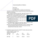 Chemical Equilibrium Problems 3 4