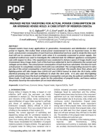 Prepaid Meter Tariffing For Actual Power Consumption in An Average House Hold: A Case Study of Nigeria Discos