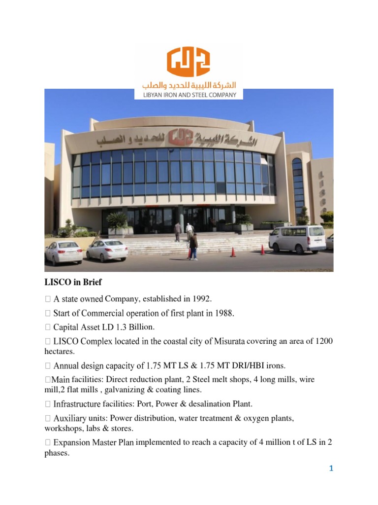 Lisco Profile | PDF | Rolling (Metalworking) | Steel Mill