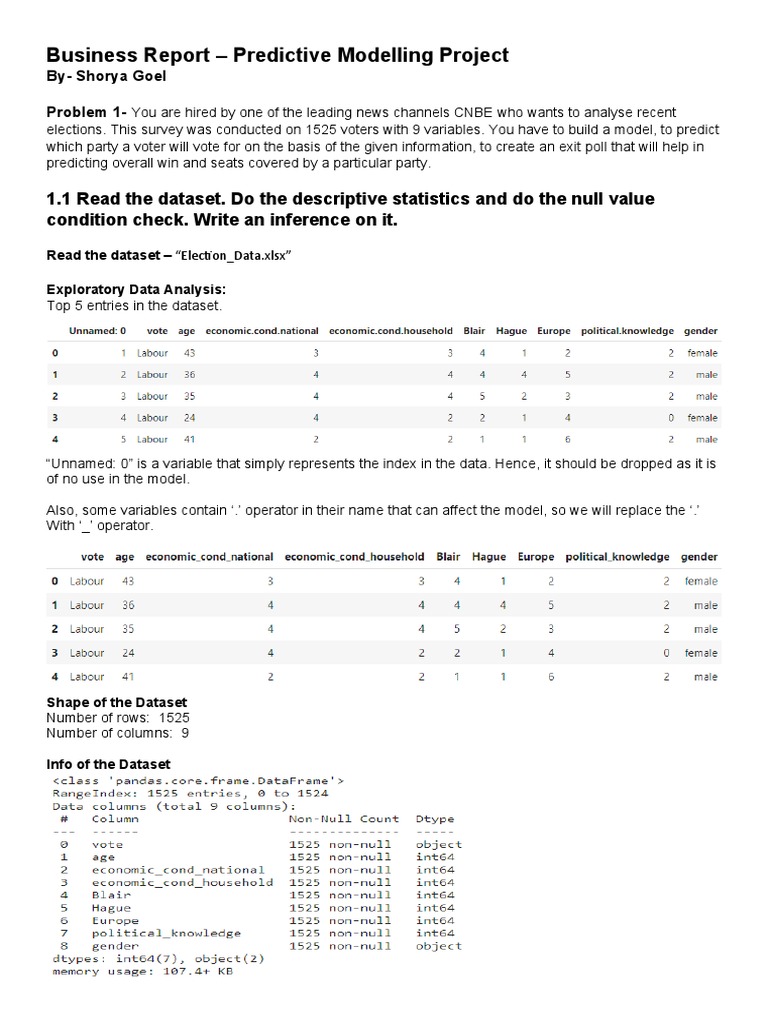Machine Learning Business Report | PDF | Receiver Operating ...
