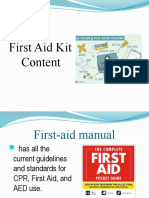 First Aid Kit Content