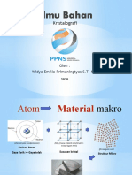 ILMU BAHAN KRISTALOGRAFI