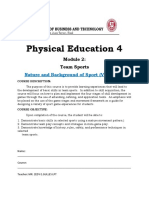 Physical Education 4: Team Sports Volleyball Skills and Rules