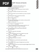 Vocabulary: 2A Illnesses and Injuries