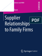 Supplier Relationships To Family Firms